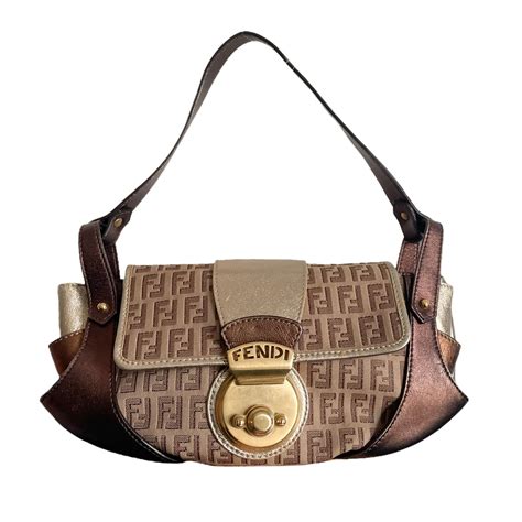 fendi monogram baguette bag.